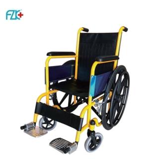 【富士康】兒科35公分座寬 固定手腳鐵製輪椅A款(#兒科輪椅#35公分座寬#安全帶輪椅#20吋大輪#小腿腳帶)