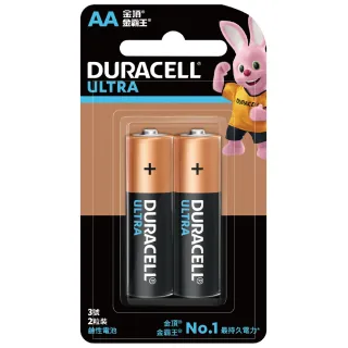 【DURACELL】金頂 超能量鹼性電池-3號AA(2入裝)