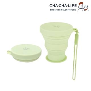 【CHA-CHA-LIFE】矽膠環保摺疊杯 180ml 4色(露營杯/旅行杯)