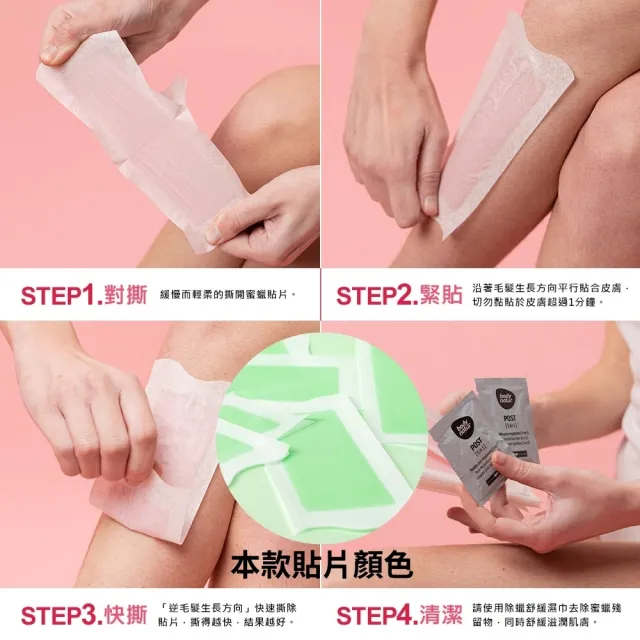 【Body Natur】蜜蠟除毛貼片32片/盒-手/足(通過西班牙權威機構肌膚耐受性測)