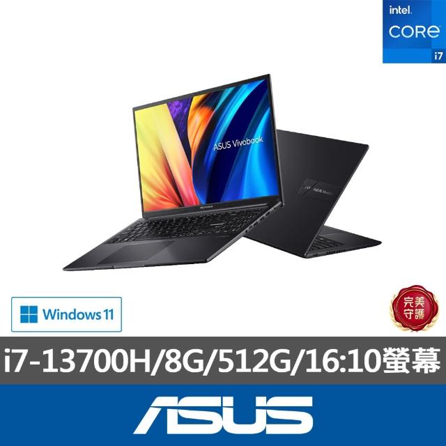 【ASUS】微軟M365一年組★16吋i7 14核心輕薄筆電-搖滾黑(Vivobook X1605VA/i7-13700H/8G/512G SSD/W11)