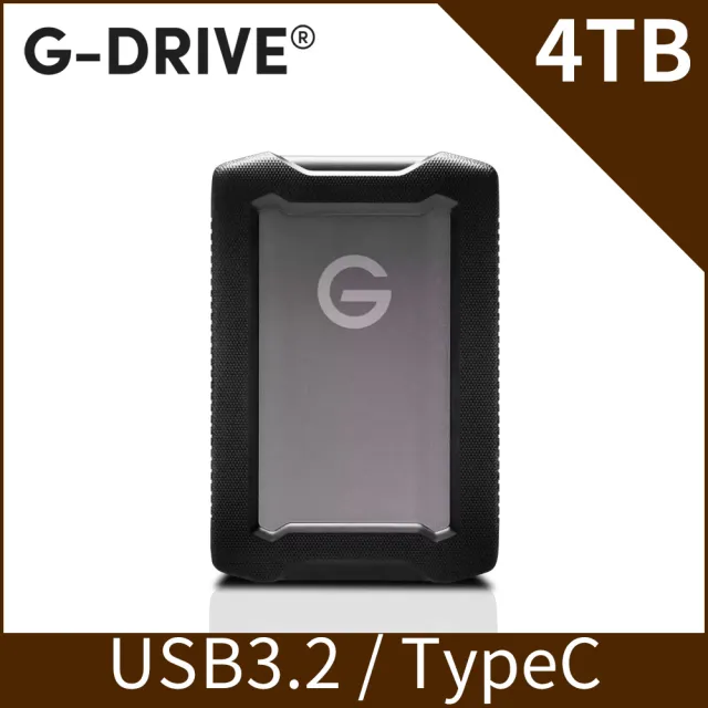 【WD 威騰】G-DRIVE ArmorATD 4TB 2.5吋行動硬碟