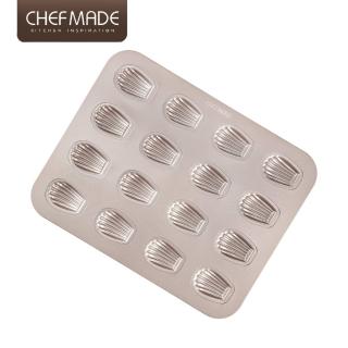 【美國Chefmade】法式迷你瑪德蓮 16連不沾烤模(CM018)