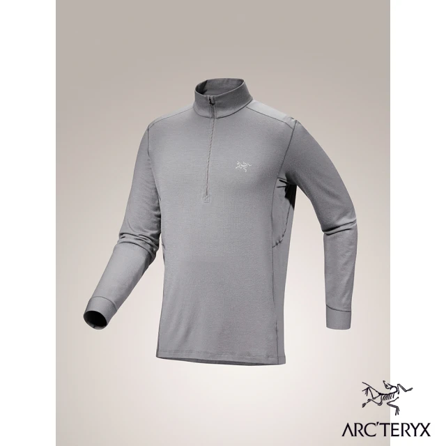 Arcteryx 始祖鳥 男 Rho 羊毛長袖套頭衫(太空灰)