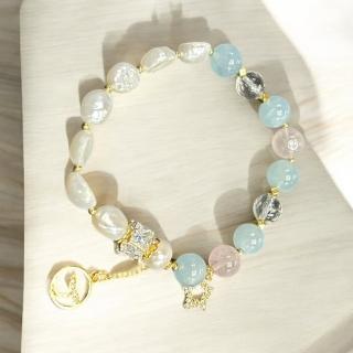 【鉑金典藏】海藍寶珍珠手鍊 直播限定