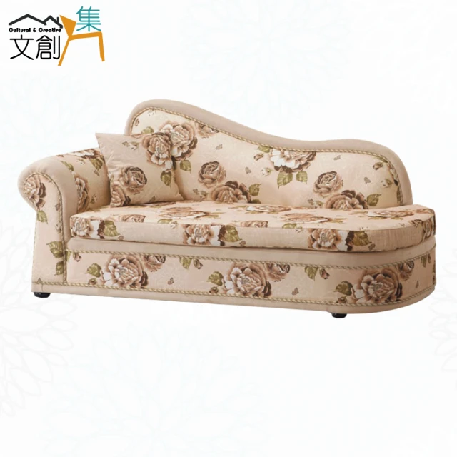 文創集 普凱質感灰短絨布貴妃椅(左＆右二向高扶手可選) 推薦