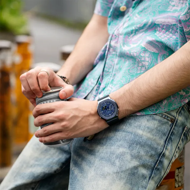 【CASIO 卡西歐】G-SHOCK 人氣金屬八角雙顯錶 時尚電子錶-9款可選 情人節 送禮(GM-2100系列)