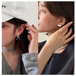 【HaNA 梨花】韓國東大門現貨採購．S925純銀KITTY感蝴蝶結耳環(現+預)