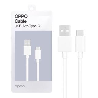 【OPPO】原廠新款DL143 VOOC USB-A to Type-C 閃充充電線3A - 0.8M(環保原封)