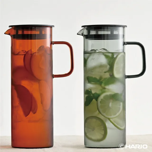 【HARIO】COLORS 冷水壺 800ml/HCB-800-AB  HCB-800-GR(耐熱玻璃)