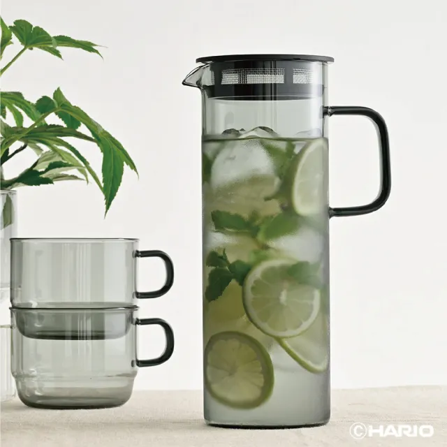 【HARIO】COLORS 冷水壺 800ml/HCB-800-AB  HCB-800-GR(耐熱玻璃)