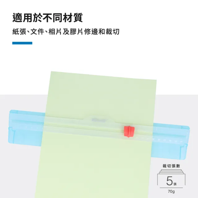 【KW-triO】A4迷你輕型裁紙刀 13831(六款可選/專利裁切可視線/攜帶型裁刀/小裁刀)