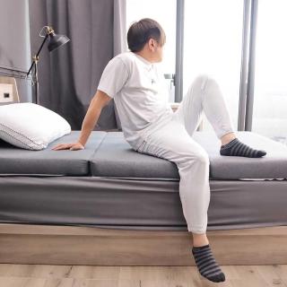 【小老闆寢具】單人加大3.5尺 仿貓抓布 超硬高密度 8公分PE棉 摺疊床墊(日式三折設計 租屋/外宿便攜)