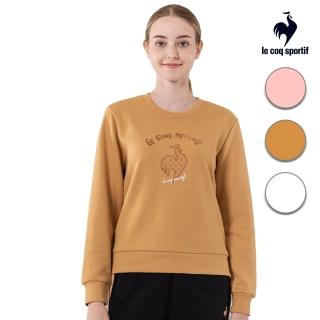 【LE COQ SPORTIF 公雞】官方直營 休閒經典圓領T恤 女款-3色-LWU22328