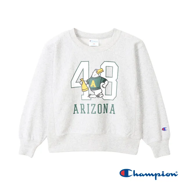 【Champion】官方直營-經典款Arizona老鷹校園大學T上衣-男女童裝(3色)