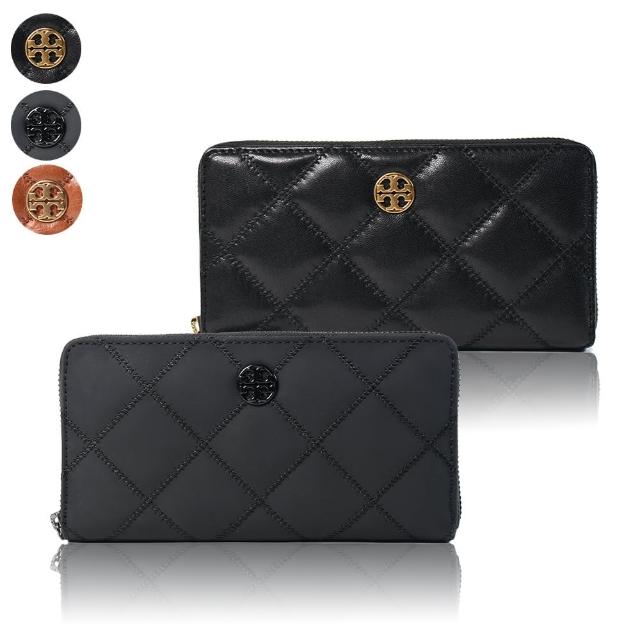 【TORY BURCH】Willa 菱格紋拉鍊長夾(新款任選)