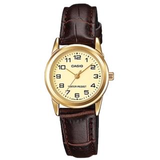 【CASIO 卡西歐】LTP-V001GL-9B 日韓風 簡約設計女指標錶(時尚潮流 錶徑約2.5公分)