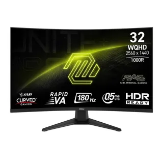 【MSI 微星】MAG 325CQF 32型 VA 180Hz 曲面電競螢幕(1000R/AdaptiveSync/Type-C/HDR)