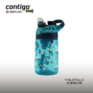 【CONTIGO】兒童吸管瓶 414cc-摩托車(公司貨 防塵 防漏 無毒材質)