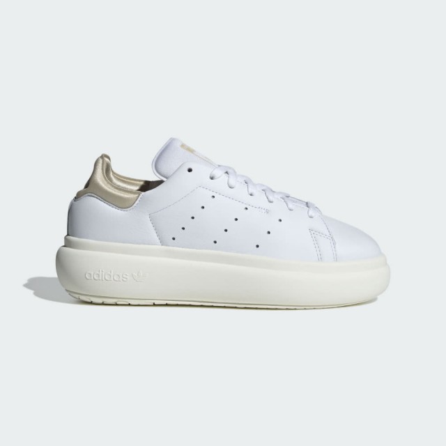 【adidas 愛迪達】STAN SMITH PF W 白金 厚底 女款 休閒鞋 運動(IF7005)