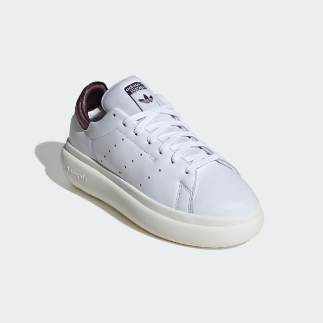 【adidas 愛迪達】STAN SMITH PF W 白紫紫 厚底 女款 休閒鞋 運動(IF7012)