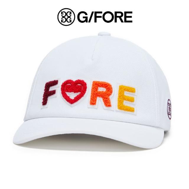 【G/FORE】CHENILLE FORE GRADIENT SNAPBACK HAT  高爾夫球帽 白色