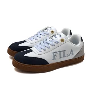 【FILA】FILA Emblem 復古德訓鞋 板鞋 男款 白灰/藍 1-C942Y-133 no397