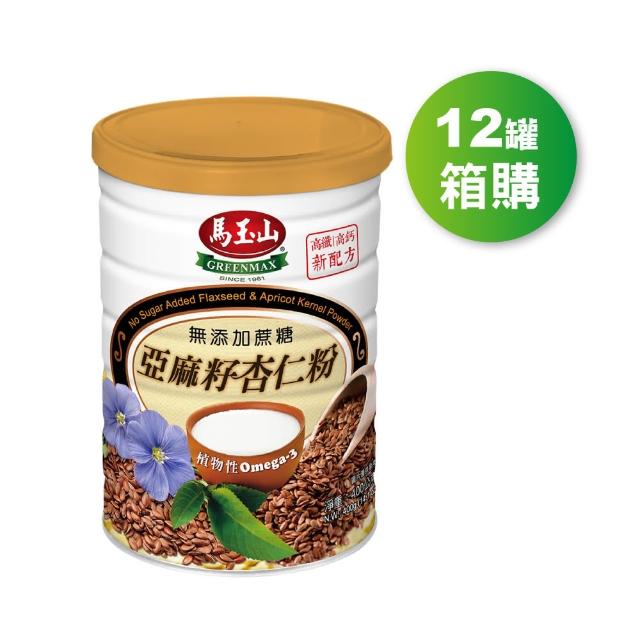 【馬玉山】無加糖亞麻籽杏仁粉400g(箱購12罐)