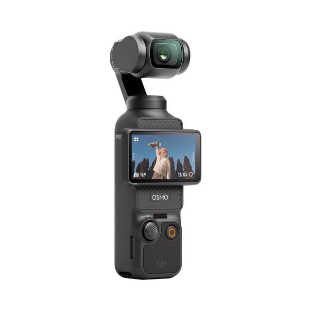 【DJI】Osmo Pocket 3 手持口袋攝影機/相機 單機版 + 二年保險 + 128G U3記憶卡(公司貨-贈專屬鋼化膜)