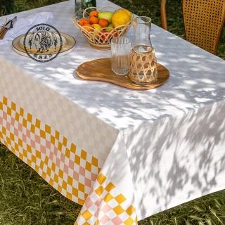 【SOLO 歐洲家居】LCW Home 150x200CM 陽光格紋桌布