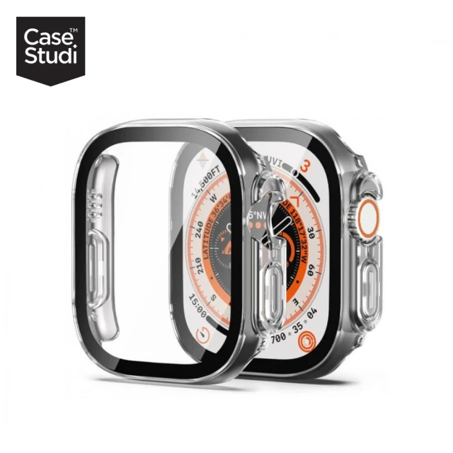 Casestudi AppleWatch Ultra 2/Ultra 49mm Impact 透明玻璃錶殼(49mm Apple Watch)