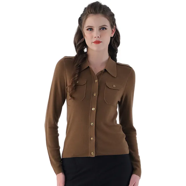 VERTEX法式金釦100%極光初剪羊毛外套X2