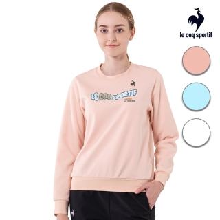 【LE COQ SPORTIF 公雞】官方直營 休閒潮流圓領T恤 女款-3色-LWU22221