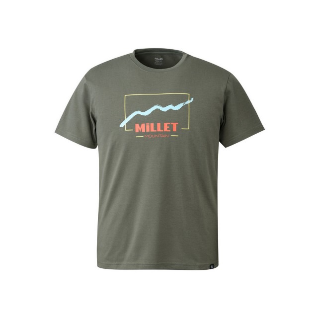 【Millet】Millet 登山 男 RIDGE TS SS M 短袖上衣 橄欖綠(MIV02071N8781)