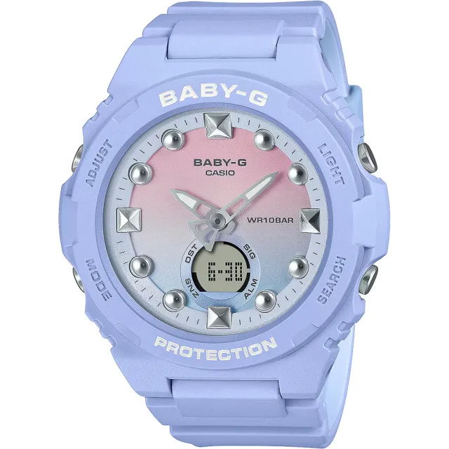 【CASIO 卡西歐】BABY-G 冬日漸層女錶 手錶 送禮 禮物 推薦(BGA-320-2A1)