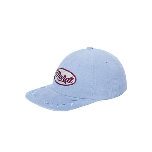 【MARDI MERCREDI】復古休閒棒球帽 藍色 LOGO 作舊 可調式 CORDUROY CAP MARDI VINTAGE LOGO