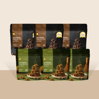 【The Chala 蕎拉燕麥】買3送3-纖食燕麥脆片6入(比利時可可/靜岡抹茶)150g/包)