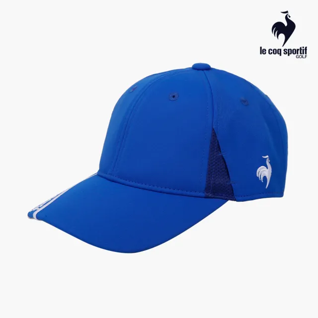 【LE COQ SPORTIF 公雞】高爾夫系列 男款藍色基本款設計LOGO高爾夫球帽QGU0J101