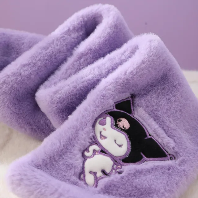 【SANRIO 三麗鷗】三麗鷗正版兒童毛絨圍巾圍脖 多款可選(酷洛米/大耳狗/美樂蒂/Hello Kitty)