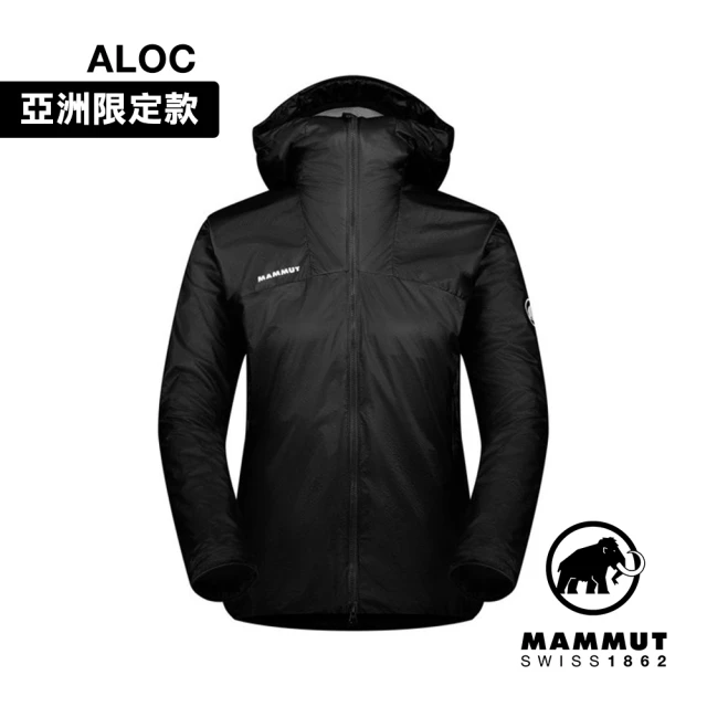 Mammut 長毛象 Flex Air IN Hooded Jacket AF 輕量防潑水化纖連帽外套 女款 黑色 #1013-03010