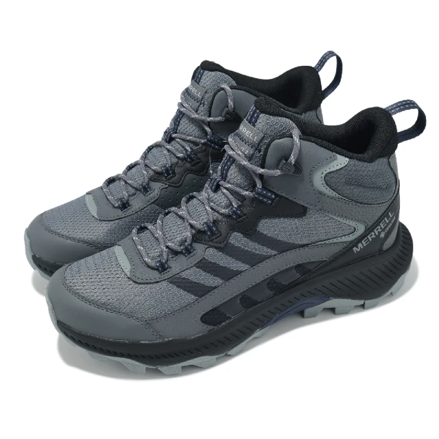 MERRELL 戶外鞋 Speed Strike 2 Mid GTX 男鞋 灰 黑 防水 中筒 抓地 登山鞋(ML037821)