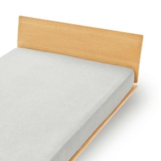 【MUJI 無印良品】棉天竺床包/D/混淺灰 135x185x35cm