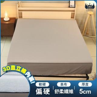 【小老闆寢具】標準雙人5尺 吸濕排汗 5公分直立棉 摺疊床墊(日式三折設計 租屋/外宿便攜)
