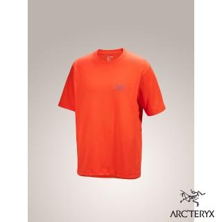 【Arcteryx 始祖鳥官方直營】男 Kragg Logo 短袖休閒Tee(太陽橘/漸層色)