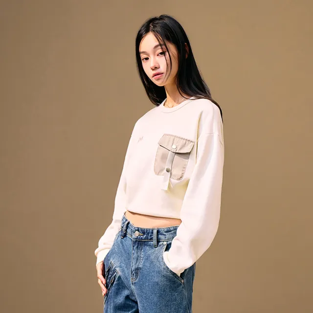【MAJOR MADE】工裝感立體口袋刺繡長T(休閒上衣/素面長袖/自訂款長T)