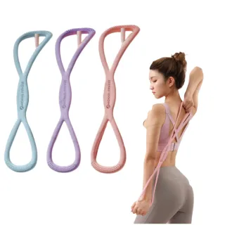 【Michael Fitness 麥克健身】八字拉力繩 彈力帶 拉力繩 8字拉力繩(雙股防斷設計 回彈拉繩加強)