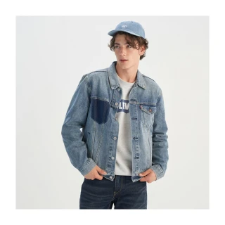 【LEVIS 官方旗艦】男款 TYPE III 牛仔外套 單寧外套 復古寬鬆版型 熱賣單品 0015E-0006