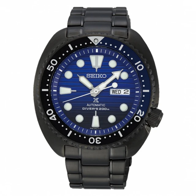 SEIKO 精工 PROSPEX 200米特別版潛水機械錶/藍x黑鋼(4R36-05H0SD / SRPD11J1)