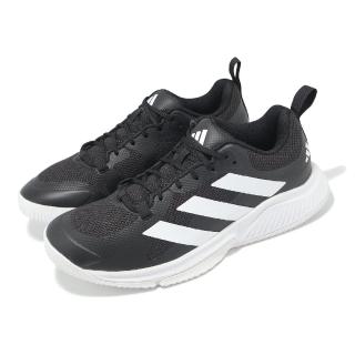 【adidas 愛迪達】慢跑鞋 Court Team 2.0 M 男鞋 黑 白 透氣 緩衝 運動鞋 愛迪達(HR0609)