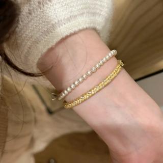 【Jpqueen】麥穗拉絲鑲鑽女款耳環手環戒指(2色3款可選)